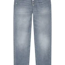 Брюки Button с эффектом потертости