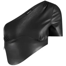 Укороченный топ с изогнутым подолом