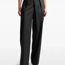 Брюки с отворотом и поясом с D-образной пряжкой Брюки с отворотом и поясом с D-образной пряжкой