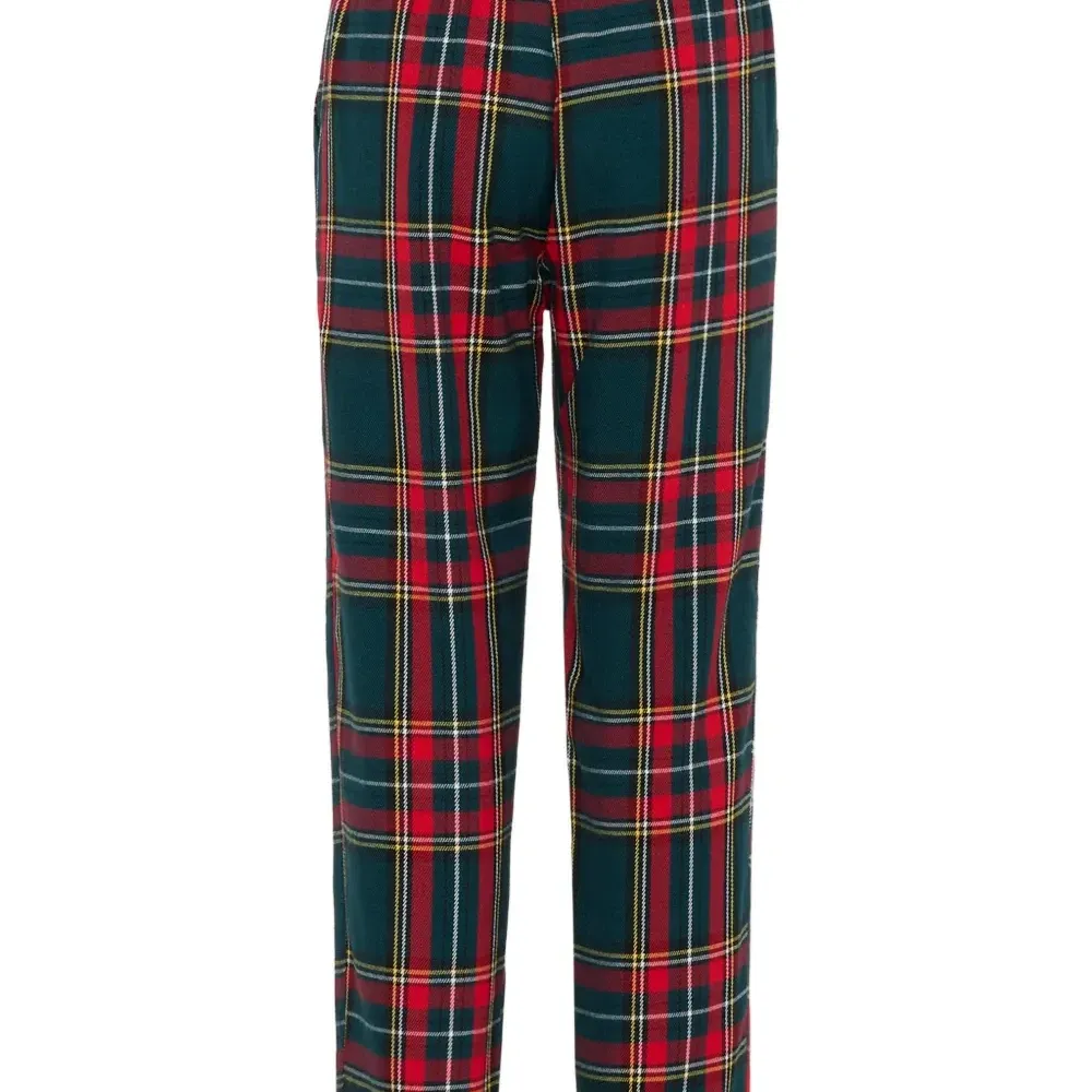 Брюки с карманами в тартан (клетку)