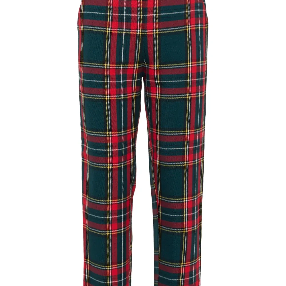 Брюки с карманами в тартан (клетку)