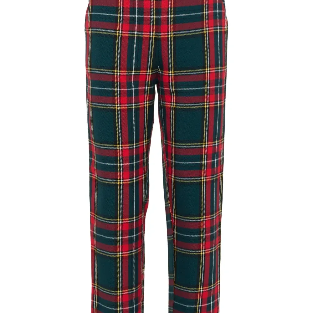 Брюки с карманами в тартан (клетку)