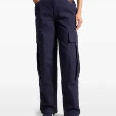 Брюки из саржи с накладными карманами Брюки из саржи с накладными карманами