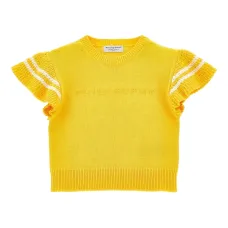 Топ в полоску с оборками