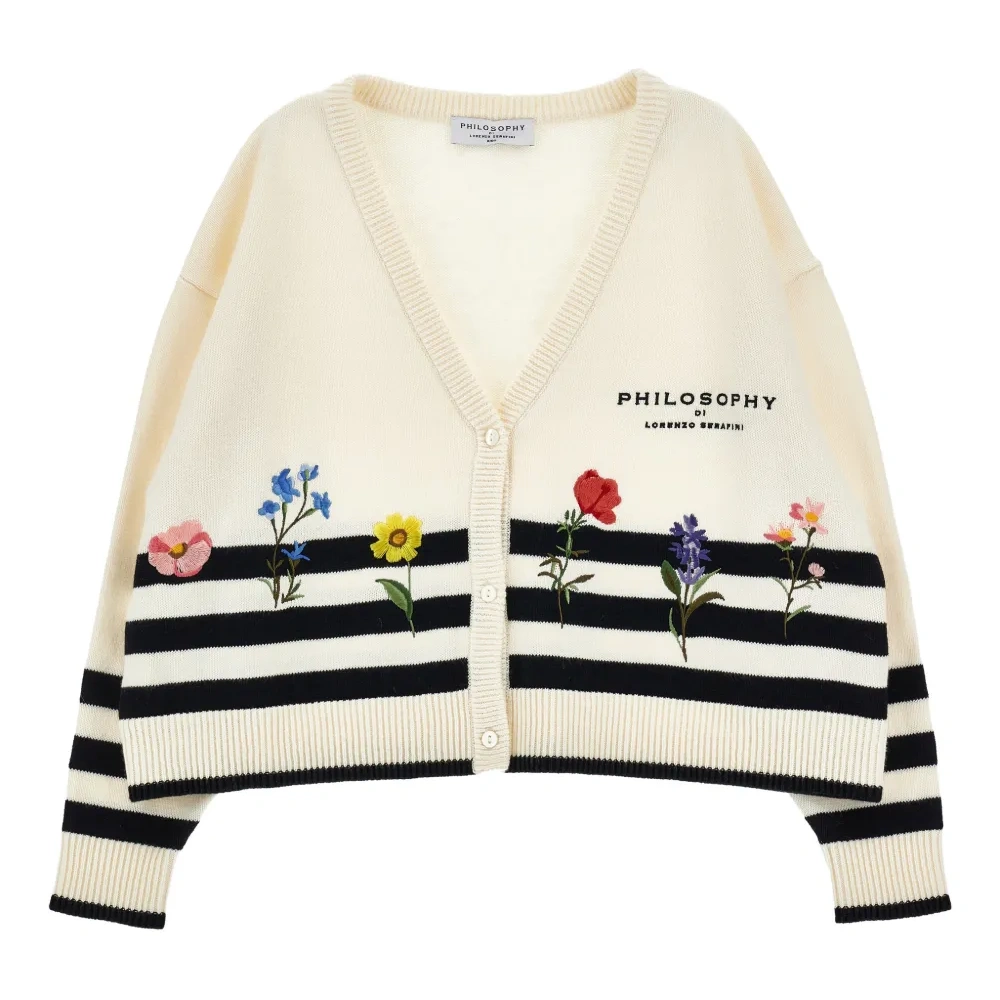 Кардиган с V-образным вырезом