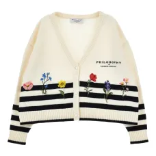 Кардиган с V-образным вырезом