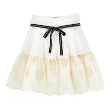 Юбка с поясом и цветочным принтом Юбка с поясом и цветочным принтом