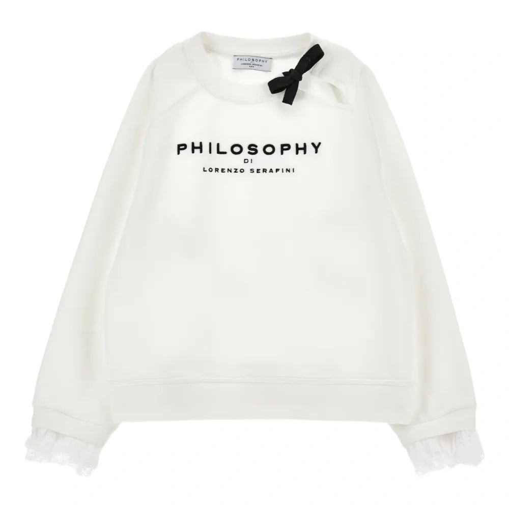 Толстовка с кружевной отделкой