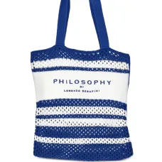 Трикотажная сумка в полоску