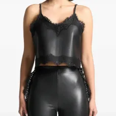 Топ на бретелях с кружевом Топ на бретелях с кружевом