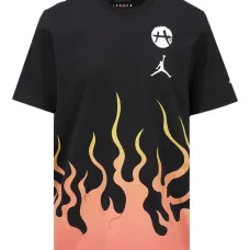 Футболка с логотипом и принтом "пламя" из коллаборации с Руи Хачимурой