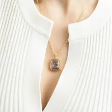 Подвеска August Birthstone с перидотом