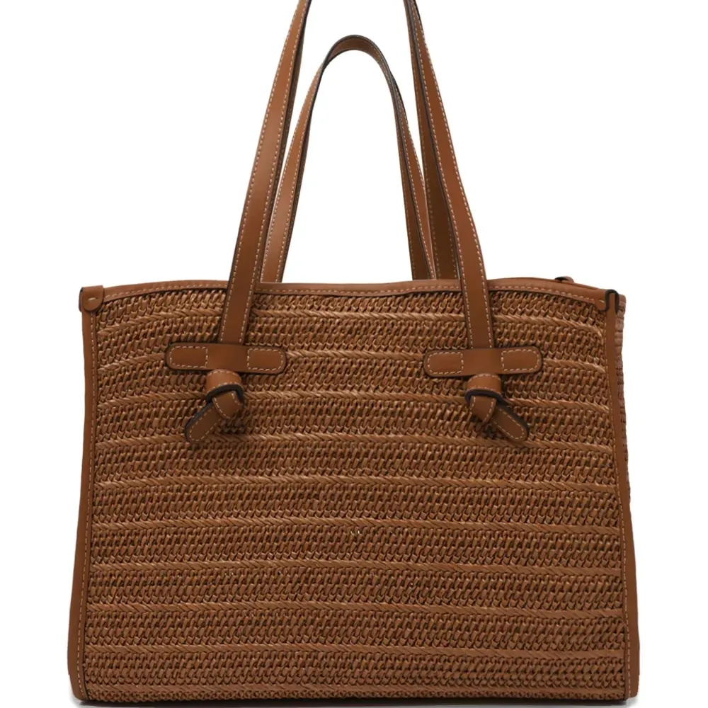 Плетёная сумка-тоут с узлом