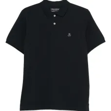 Поло из пике на пуговицах