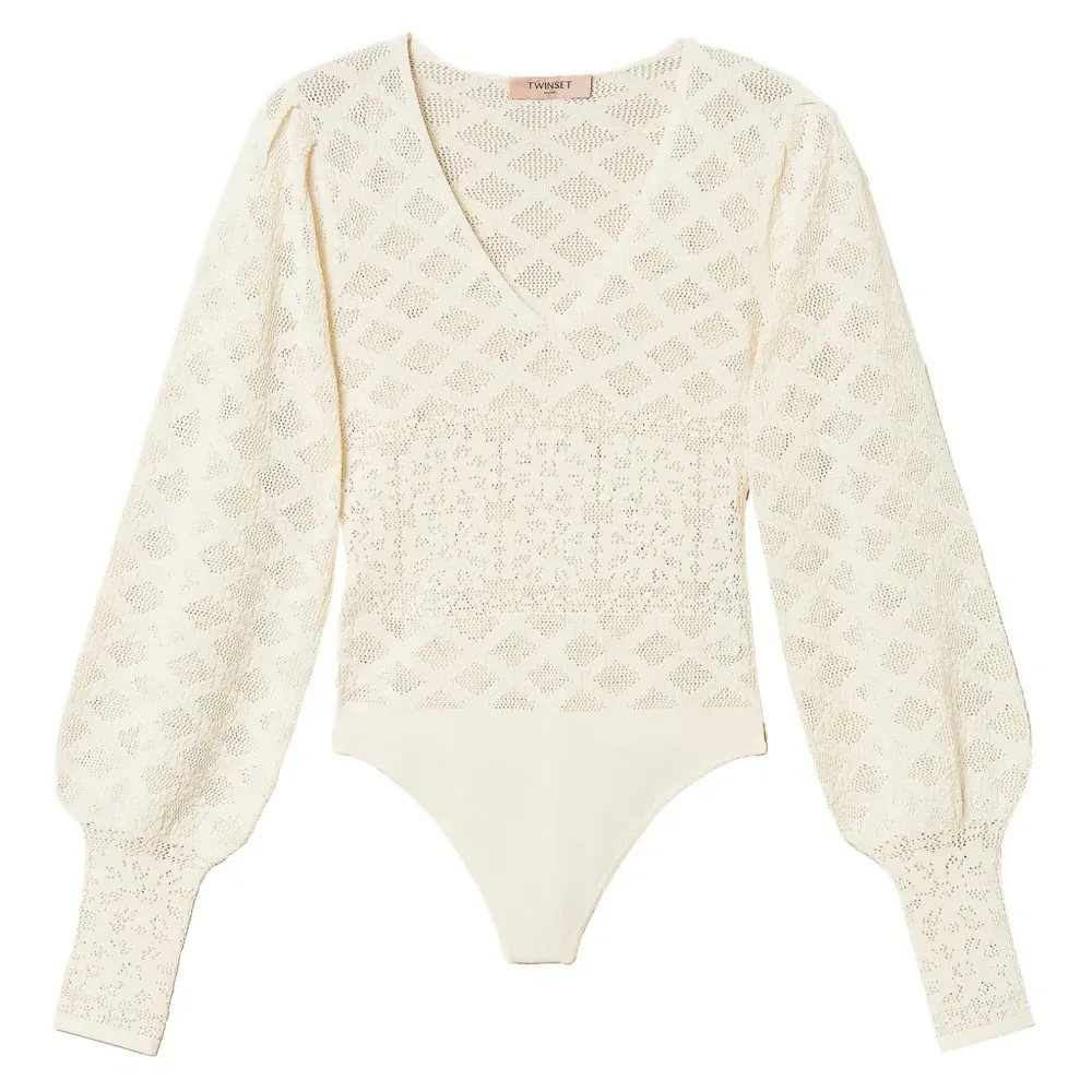 Трикотажное боди с цветочным принтом