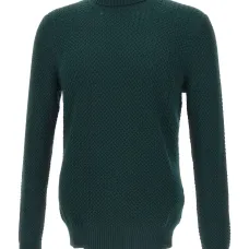 Текстурированный свитер с высоким воротником