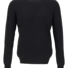 Фактурный свитер с круглым вырезом