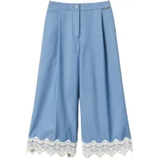 Брюки с кружевной отделкой Брюки с кружевной отделкой