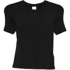 Футболка с короткими рукавами и рельефной (в рубчик) вязкой Футболка с короткими рукавами и рельефной (в рубчик) вязкой