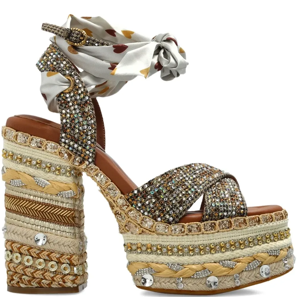 Босоножки Chelsea Scarf на каблуке 135 мм