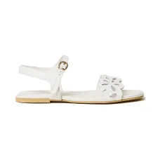 Сандалии с цветочной аппликацией