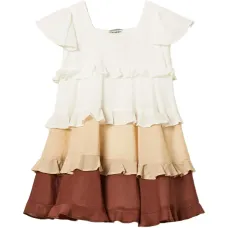 Платье из муслина с рюшами