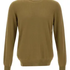 Рифленый свитер с круглым вырезом