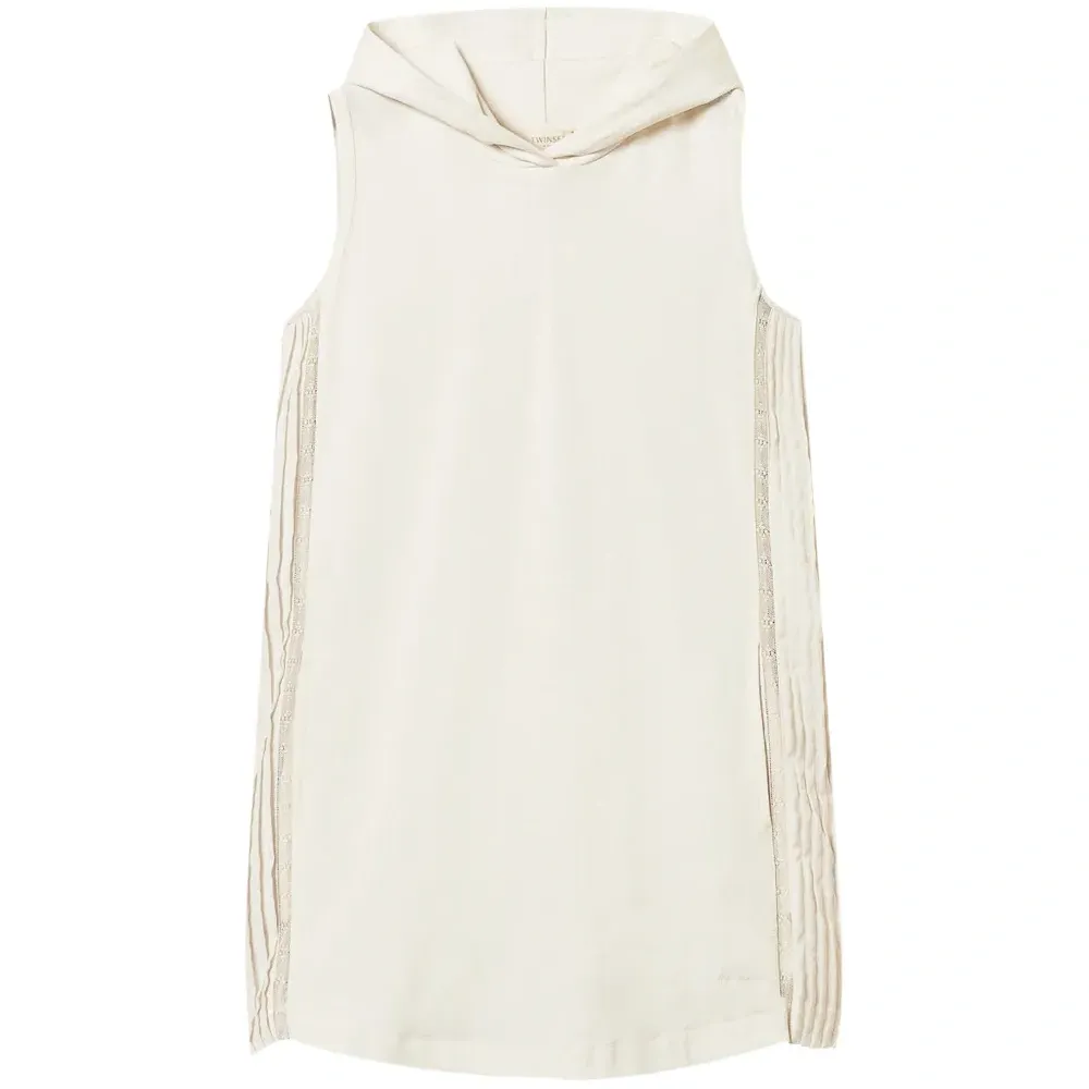 Мини-платье с плиссированными деталями