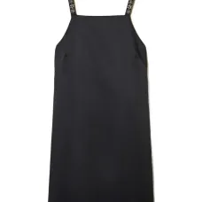 Атласное платье мини с вышивкой