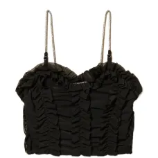 Топ с оборками из тюля