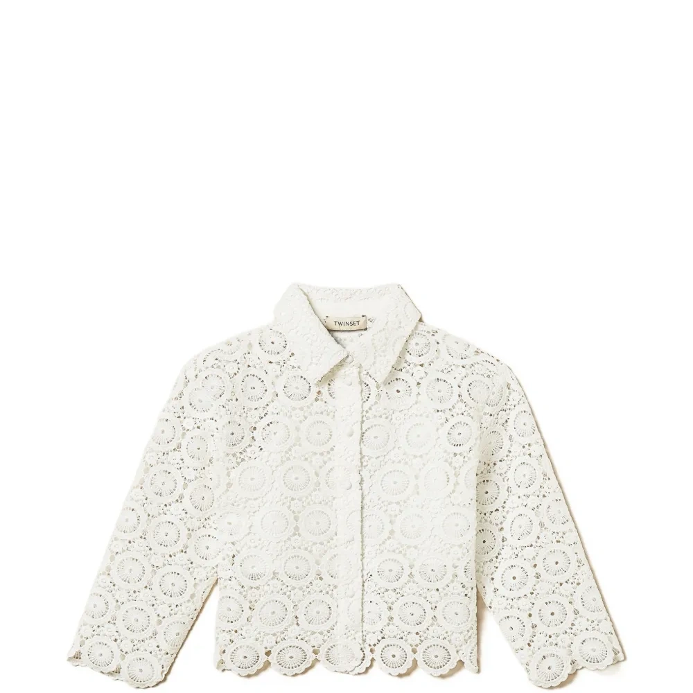 Кружевная свободная рубашка