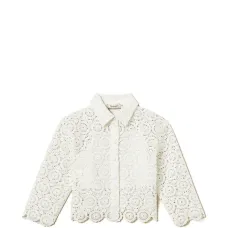 Кружевная свободная рубашка