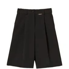 Плиссированные шорты-бермуды