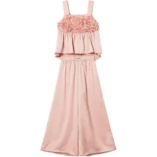 Костюм с брюками и деталями в виде роз