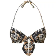 Бикини-топ с эффектом пуш-ап и платочным принтом