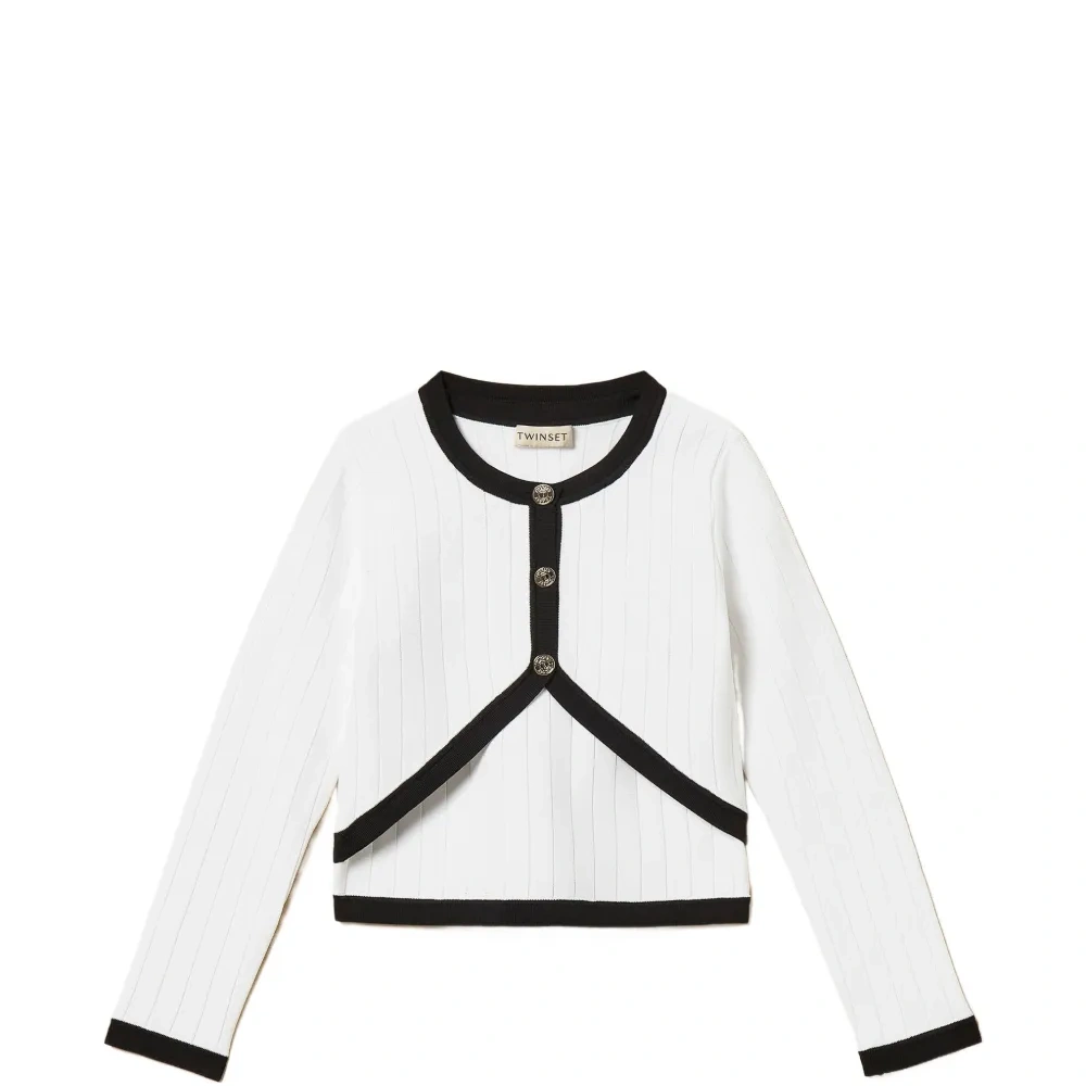 Кардиган с круглым вырезом