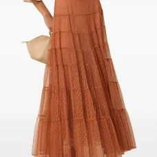 Ярусная юбка из тюля