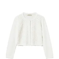 Кардиган с кружевными вставками