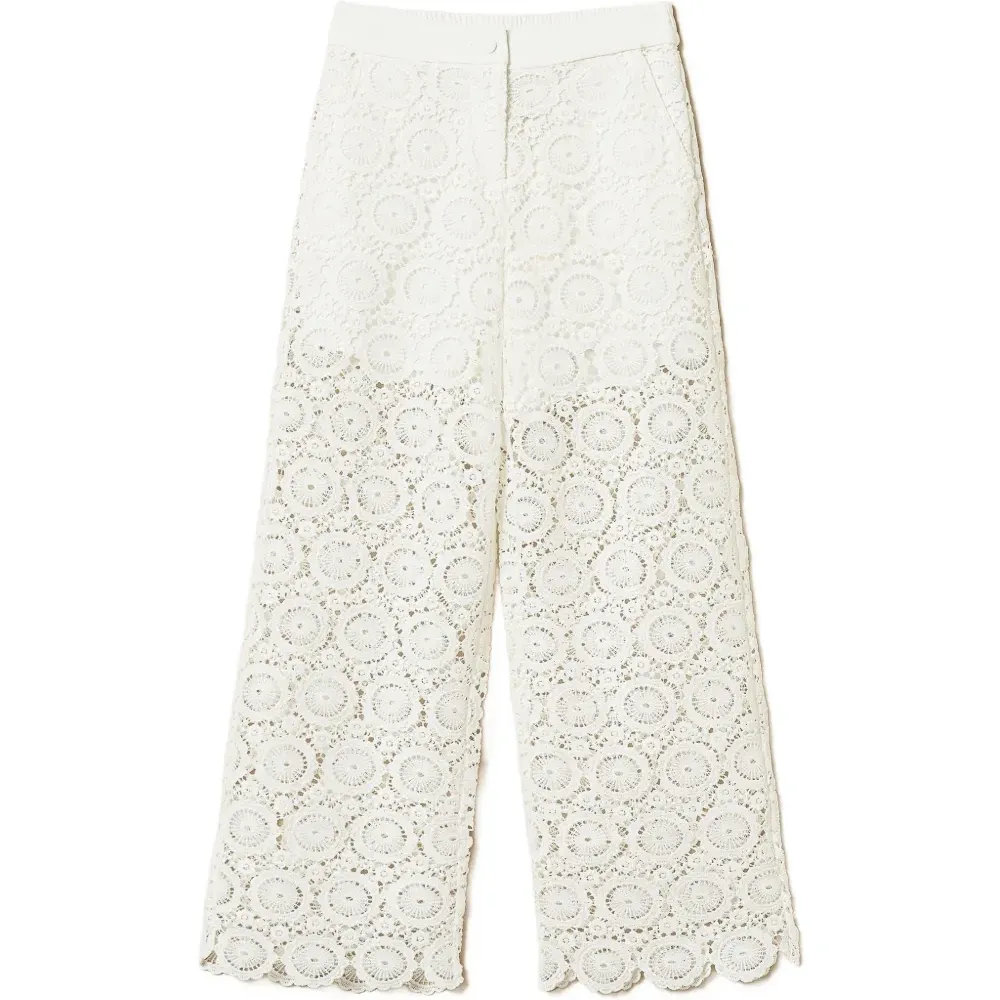 Брюки из макраме кружева