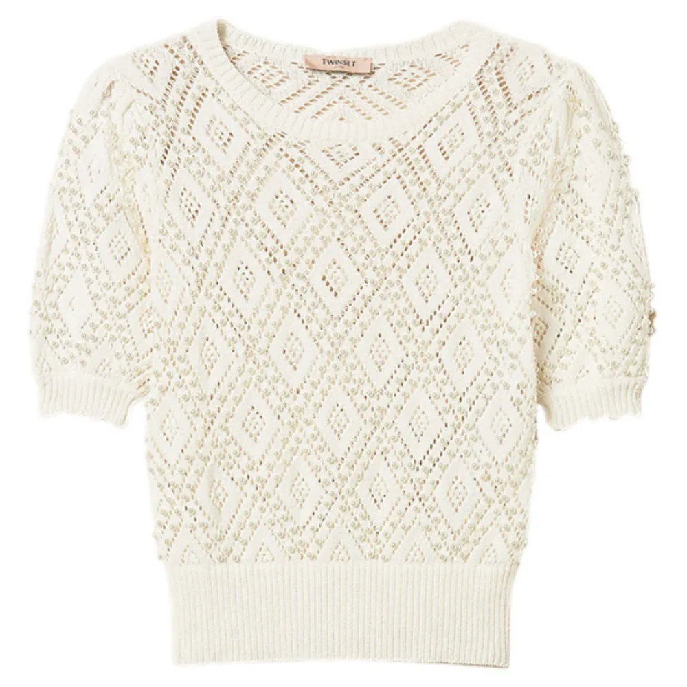 Топ с узором в ромб Топ с узором в ромб