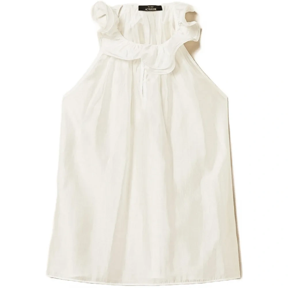 Топ из вуали с оборками Топ из вуали с оборками