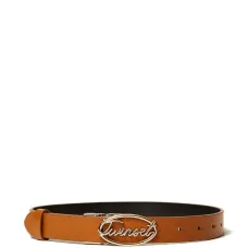 Двусторонний ремень с логотипом-надписью