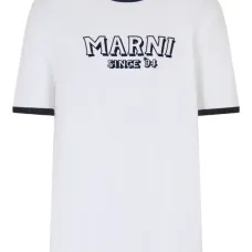 Футболка с круглым вырезом и контрастной отделкой