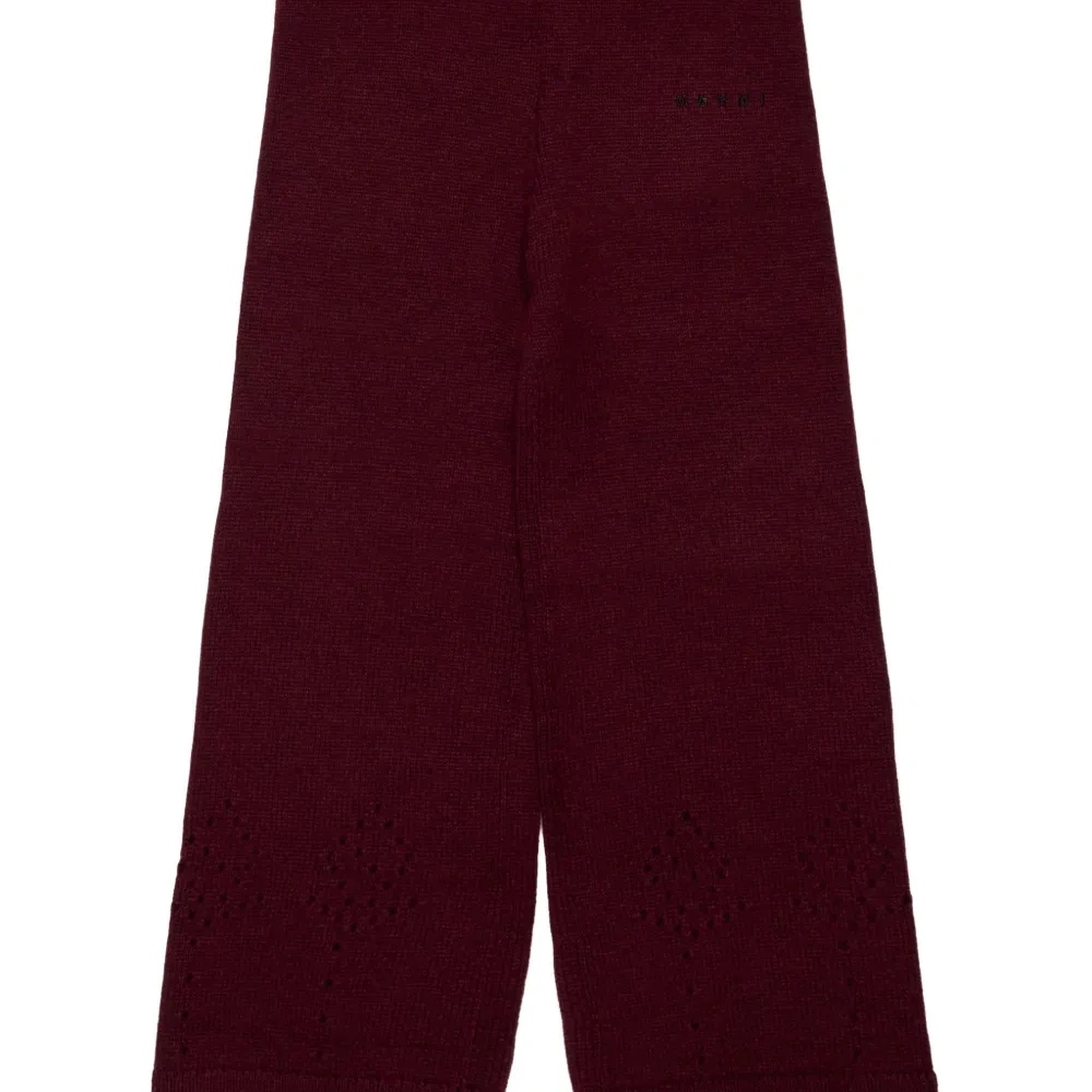 Брюки с ажурной вязкой