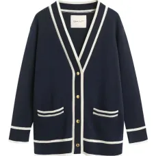 Кардиган с контрастной вставкой