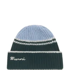 Шапка-бини в полоску с цветными блоками Шапка-бини в полоску с цветными блоками