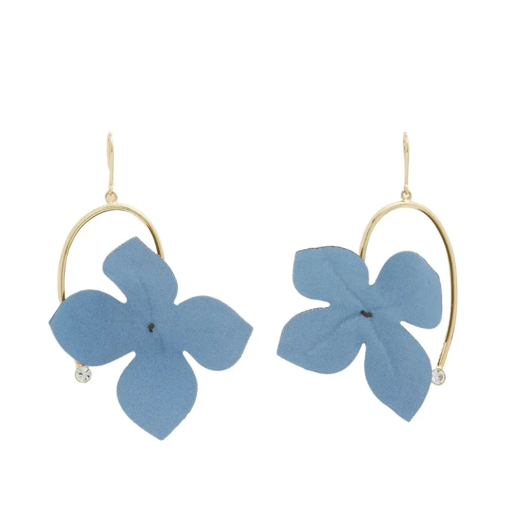 Серьги-подвески со стразами