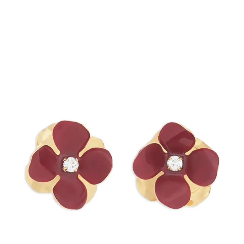 Серьги-гвоздики в форме цветов