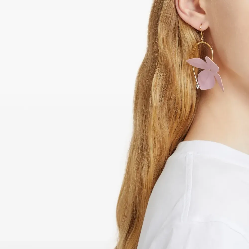 Серьги-подвески со стразами