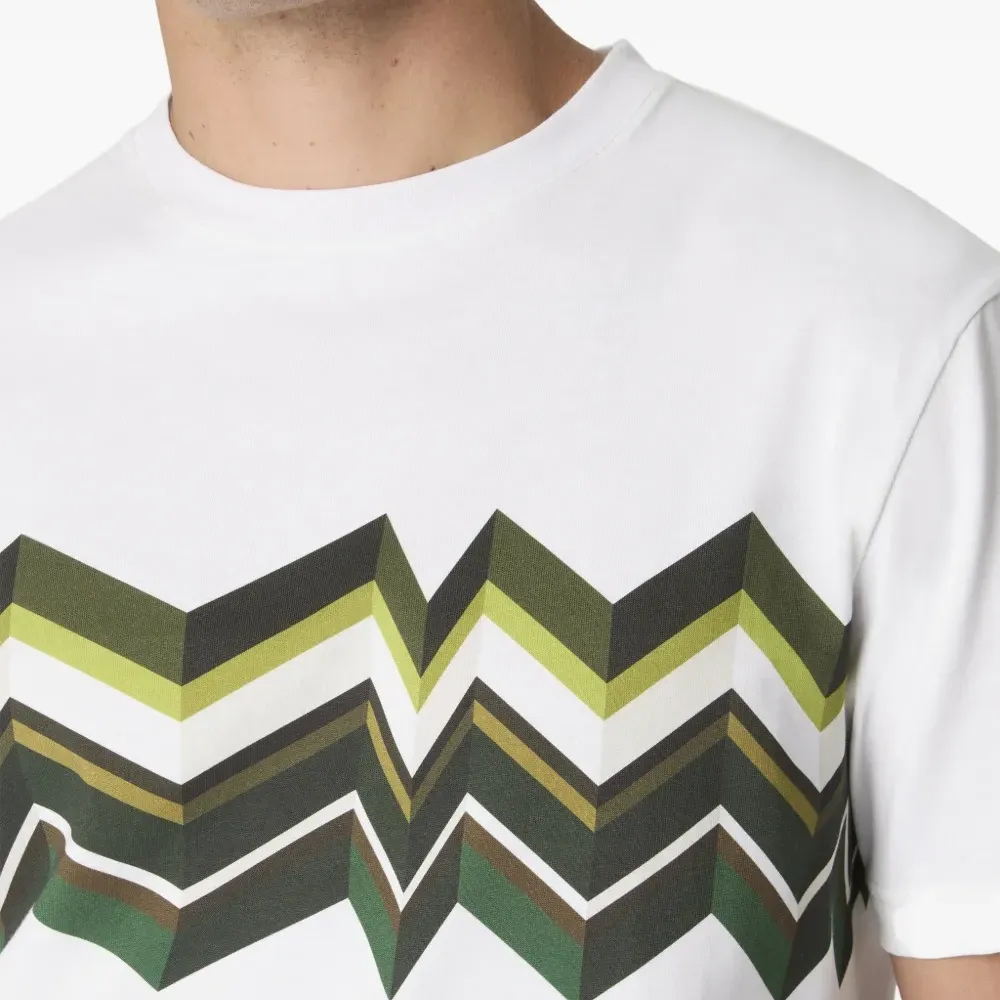 Футболка с зигзагообразным принтом
